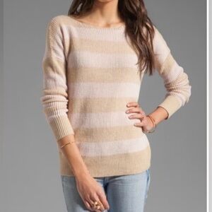 Theory 100% cashmere striped knit Striped Sweater size SP
